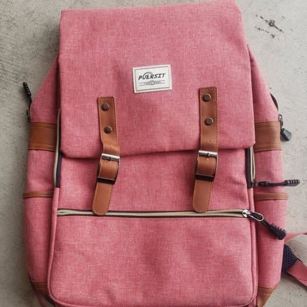 New pink backpack vintage style